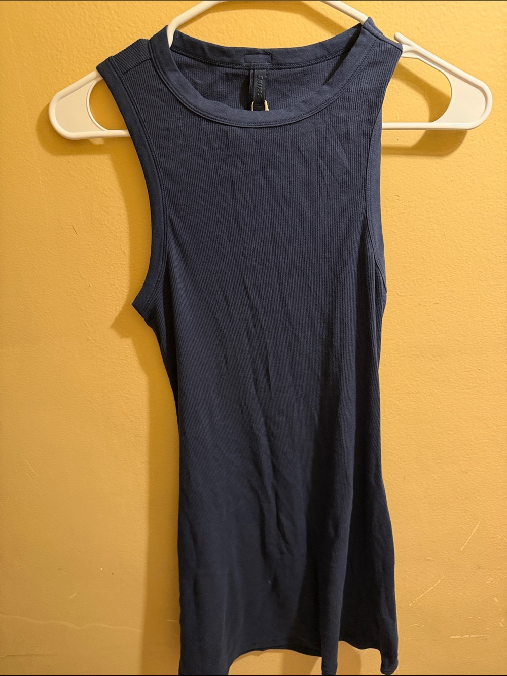 Skims mini cotton ribbed dress
